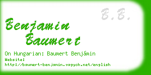 benjamin baumert business card